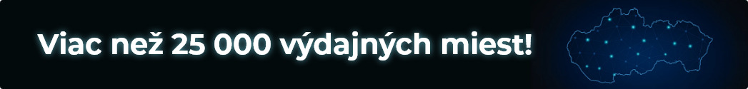 Viac než 25 000 výdajných miest